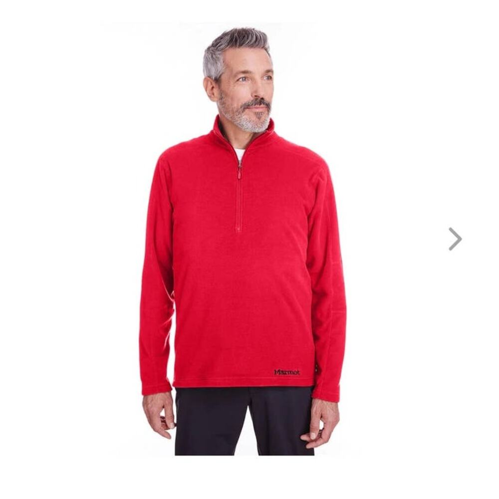 NWT Marmot Men's Rocklin 1/2 Zip Jacket - 2XL / XXL - team red - 2XL / XXL